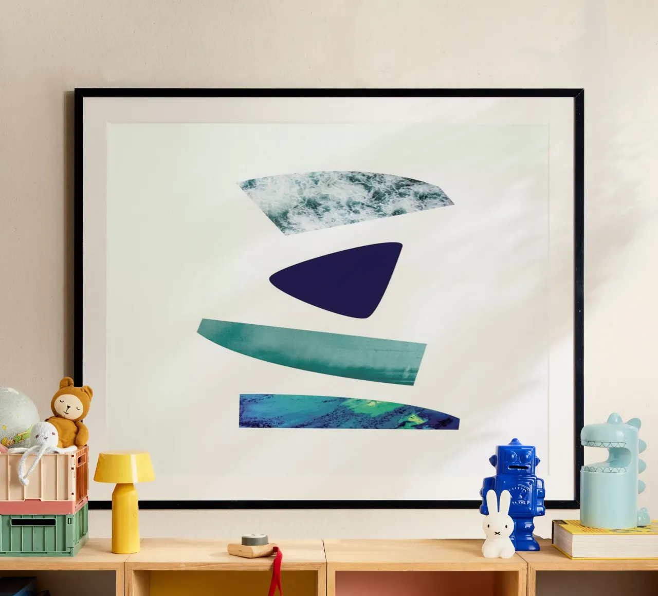 The Blues poster con telaio in legno da petiteCAPS