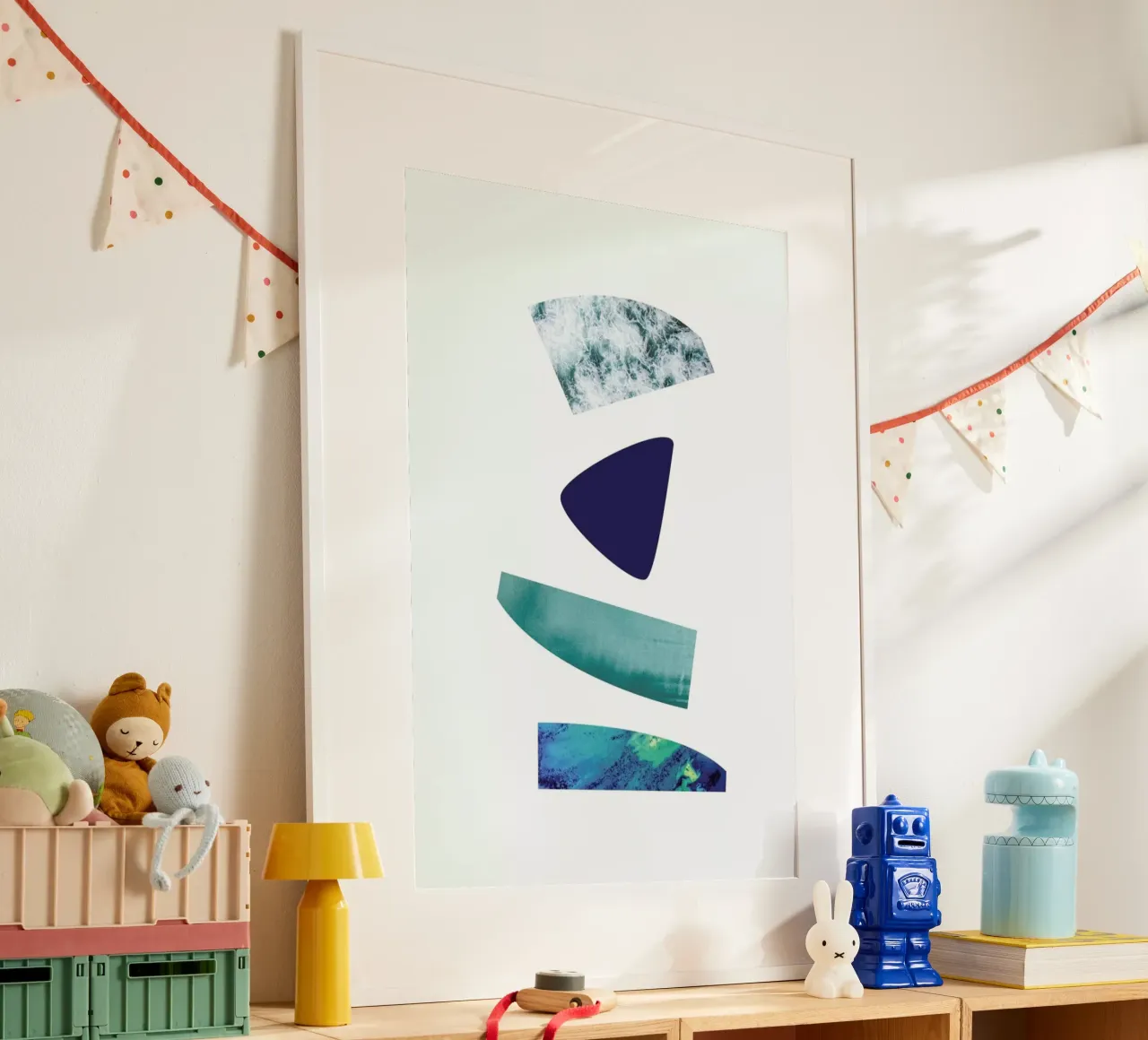 The Blues poster con telaio in legno da petiteCAPS