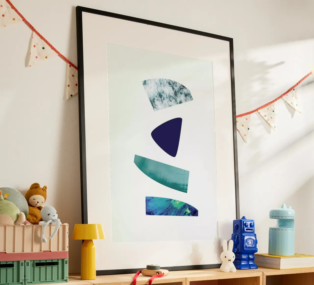 The Blues poster con telaio in legno da petiteCAPS
