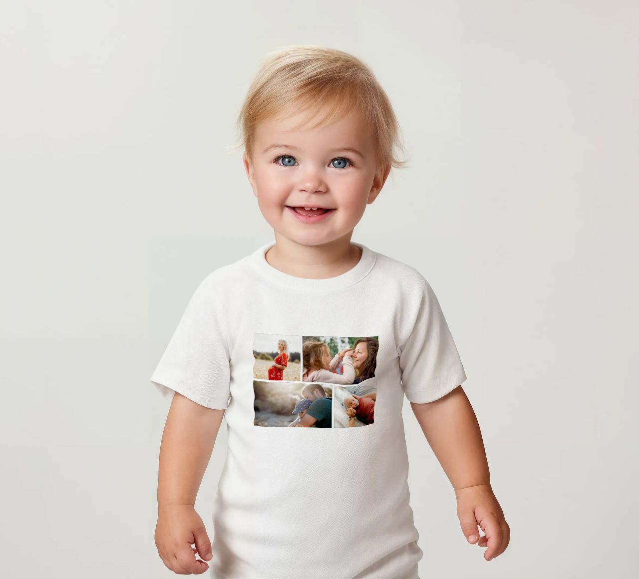 Fotocollage • 4 Bilder • Quer Baby T-Shirt von Bildschön | Fotocollagen