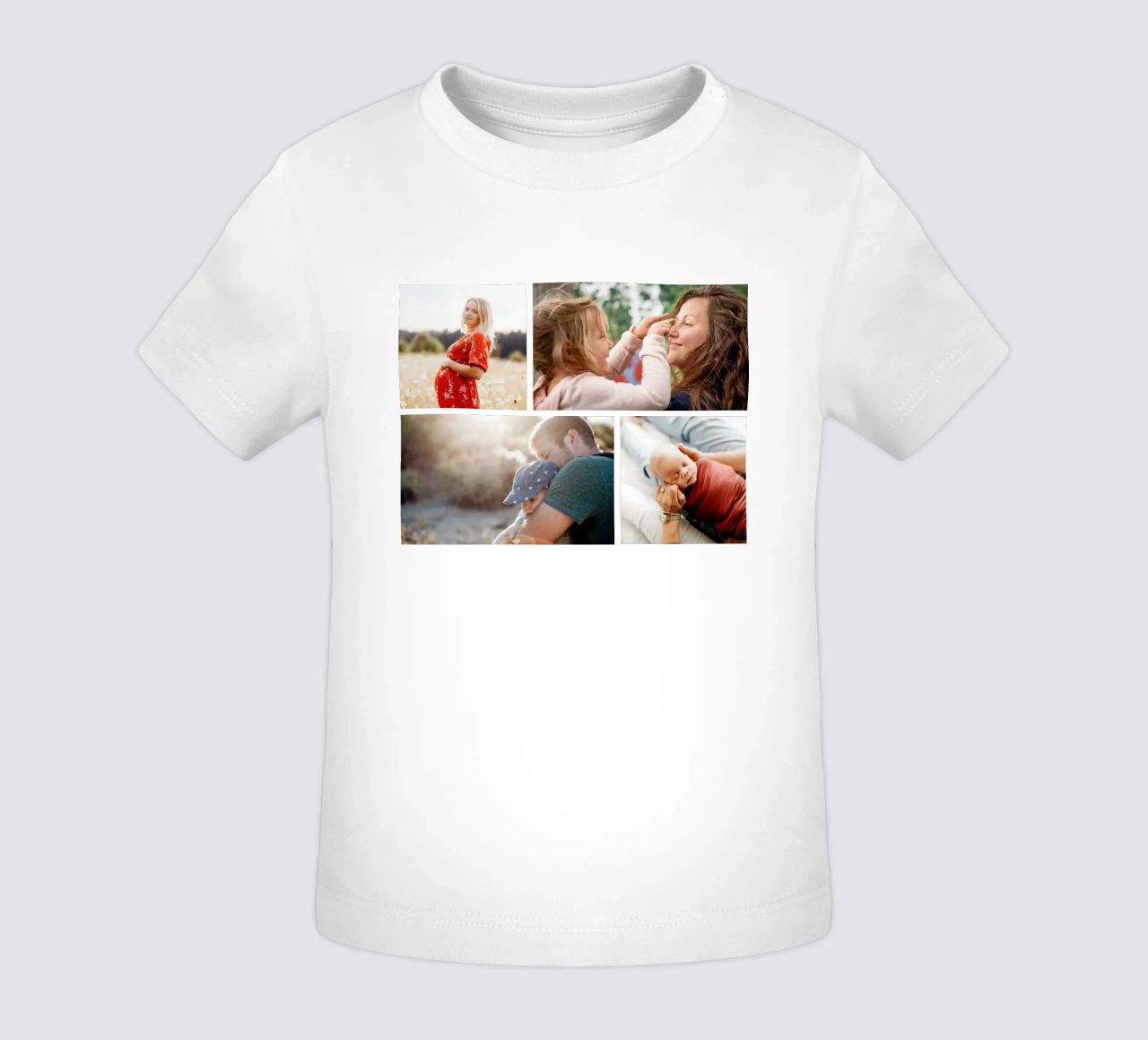 Fotocollage • 4 Bilder • Quer Baby T-Shirt von Bildschön | Fotocollagen