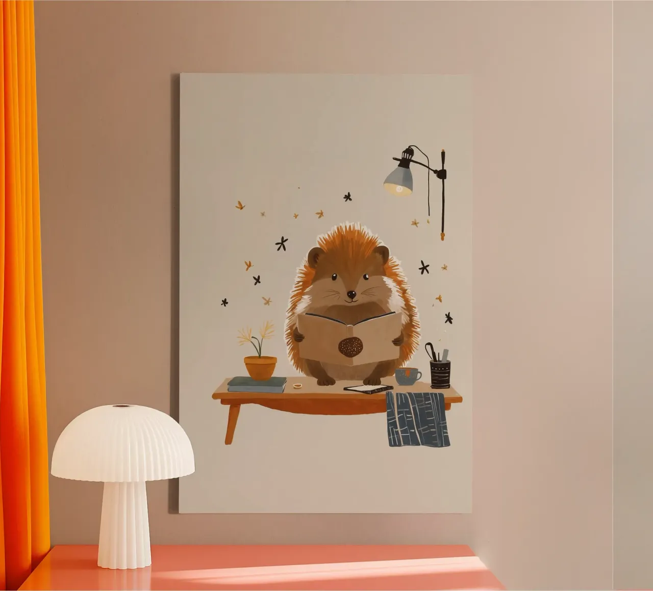 L'ora della storia tela con Cornice a cassetta da KidzStudio