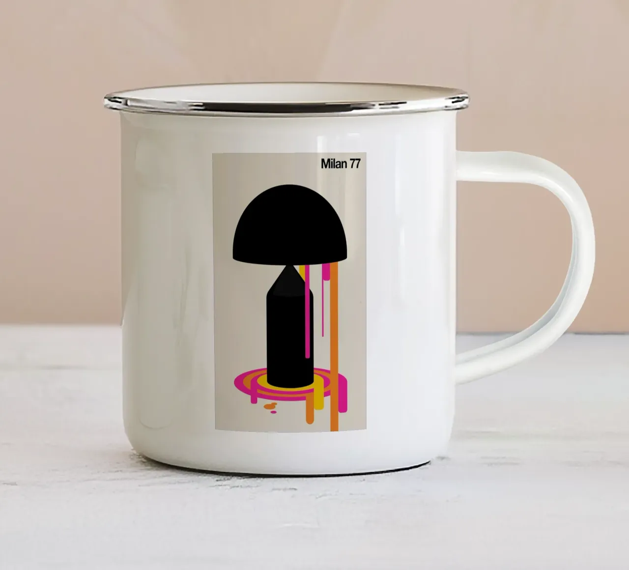 Milan 77 tazza in smalto da Bo Lundberg
