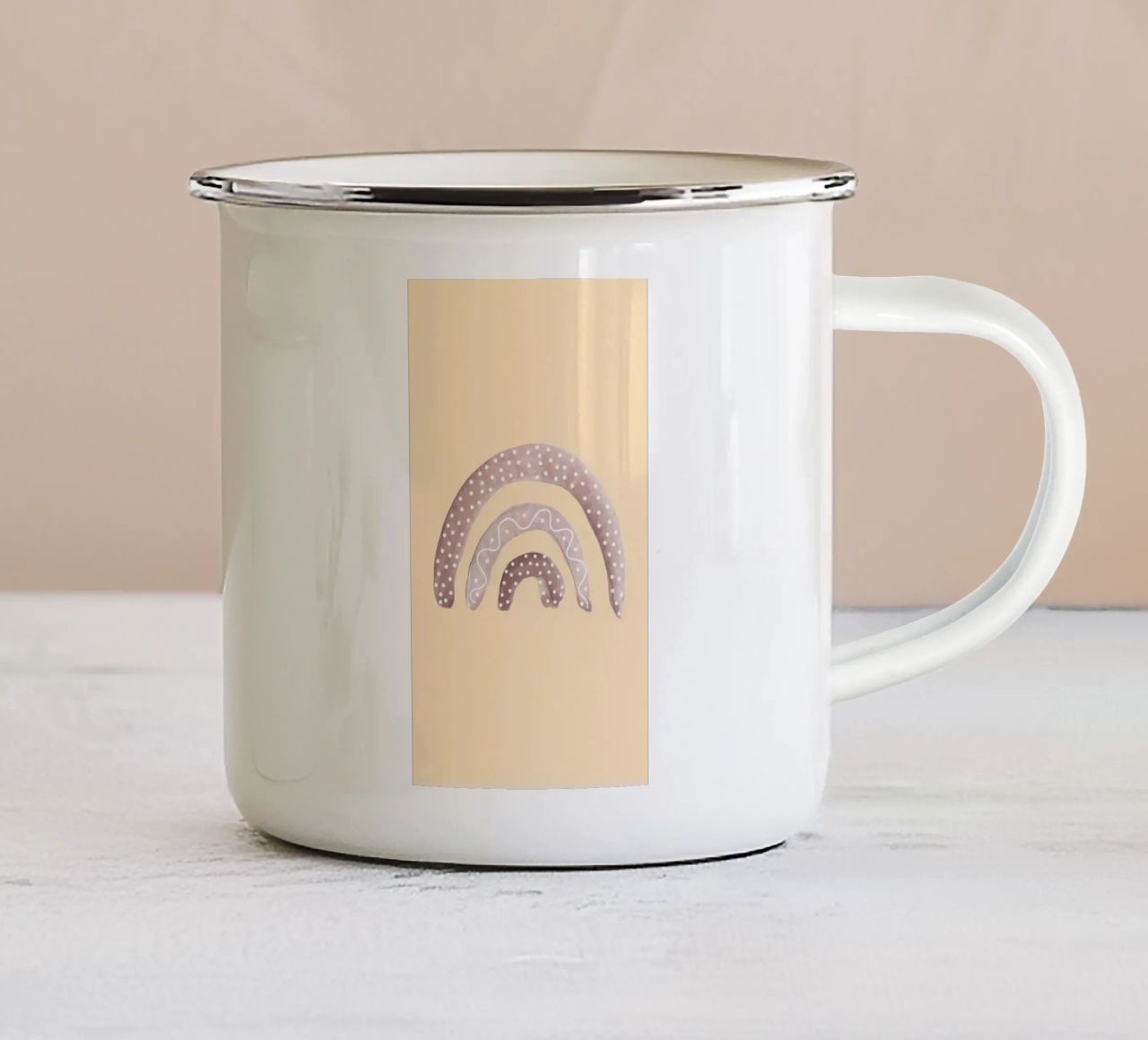 Arcobaleno tazza in smalto da bonglantrungmuoi