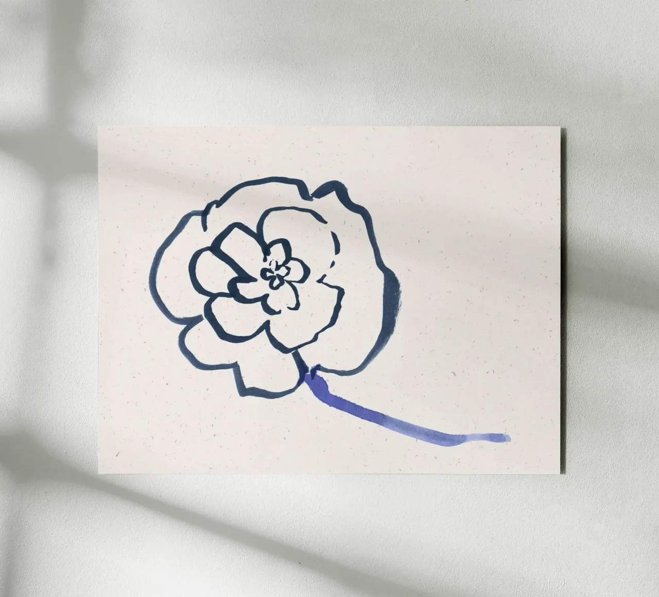 Blue Blooms 07 alluminio dibond da Leaflover