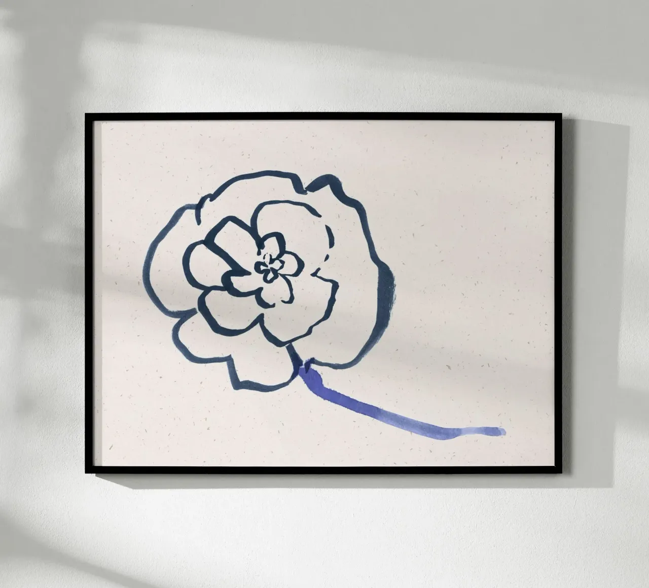 Blue Blooms 07 carta hahnemühle da Leaflover