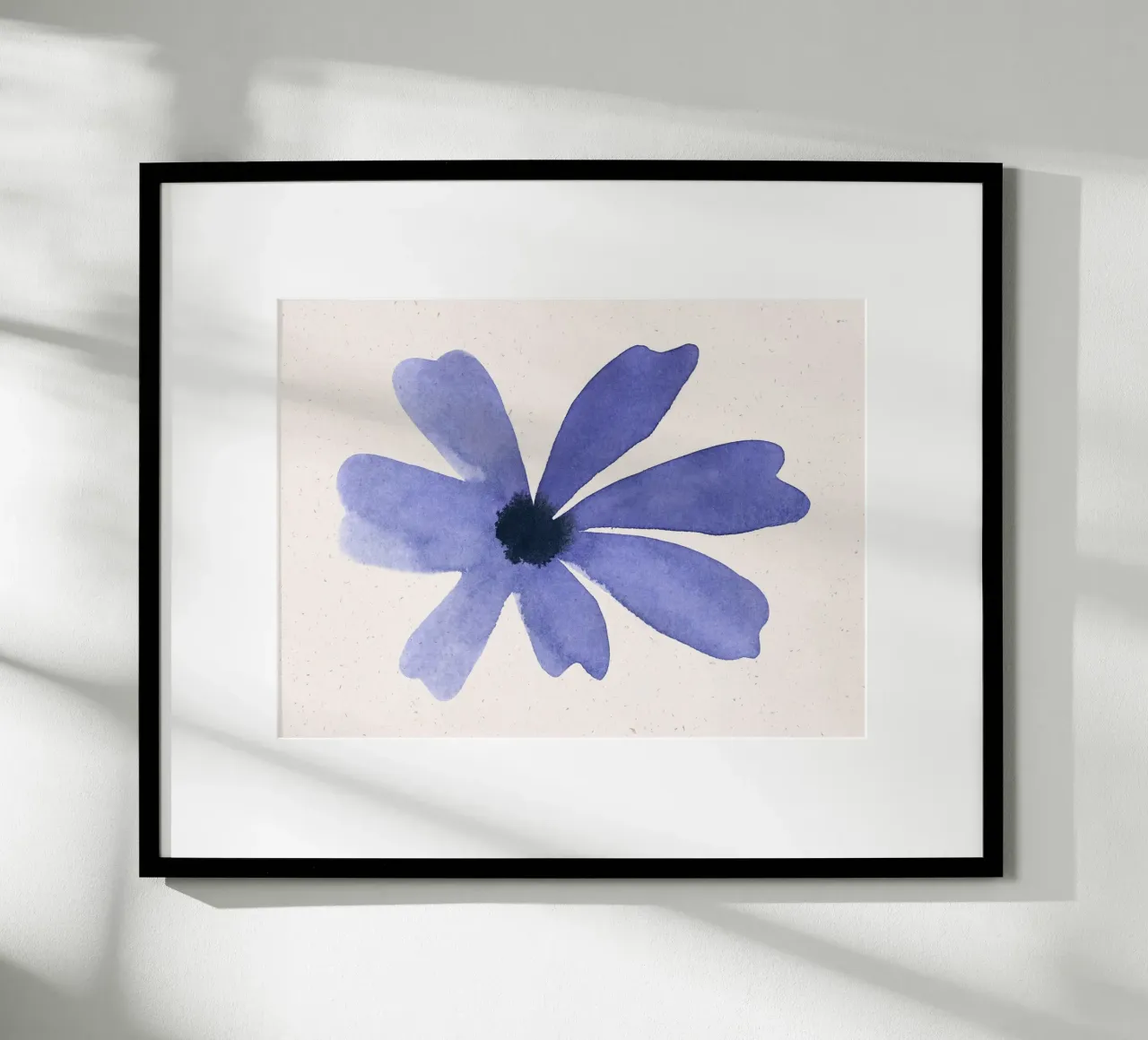 Blue Blooms 08 carta hahnemühle da Leaflover
