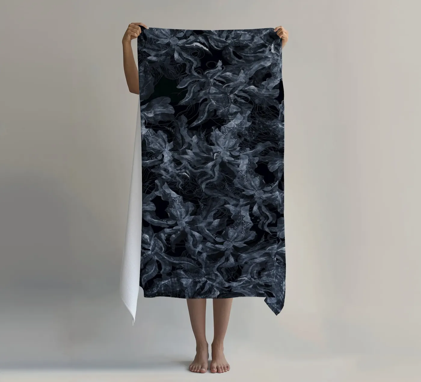 reverse grunge flora telo mare da Giulio Iurissevich