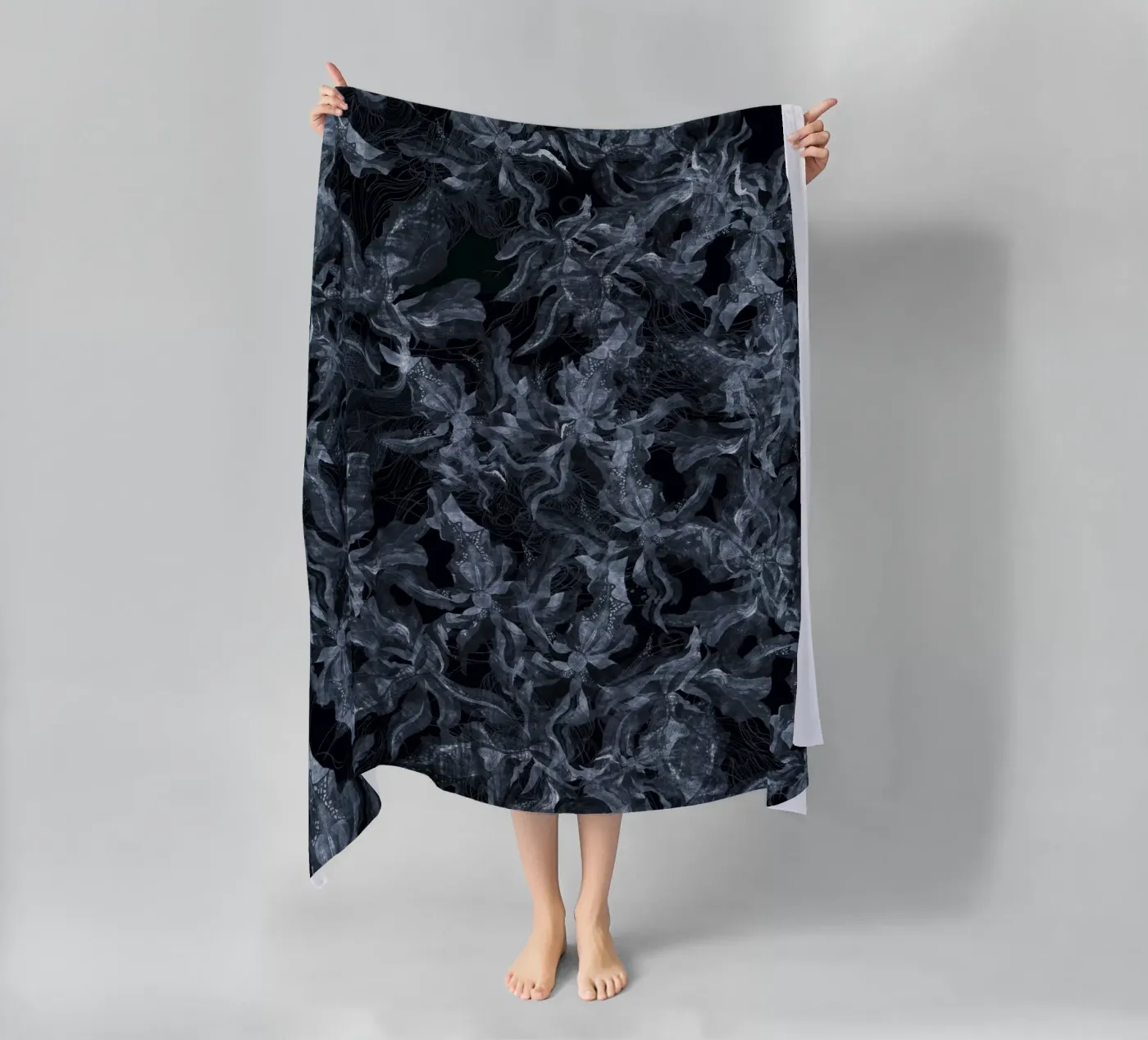 reverse grunge flora telo mare da Giulio Iurissevich