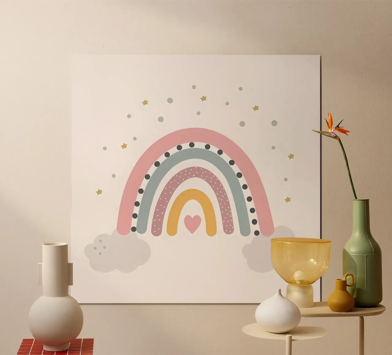 arcobaleno estetico poster con telaio in alluminio da bonglantrungmuoi