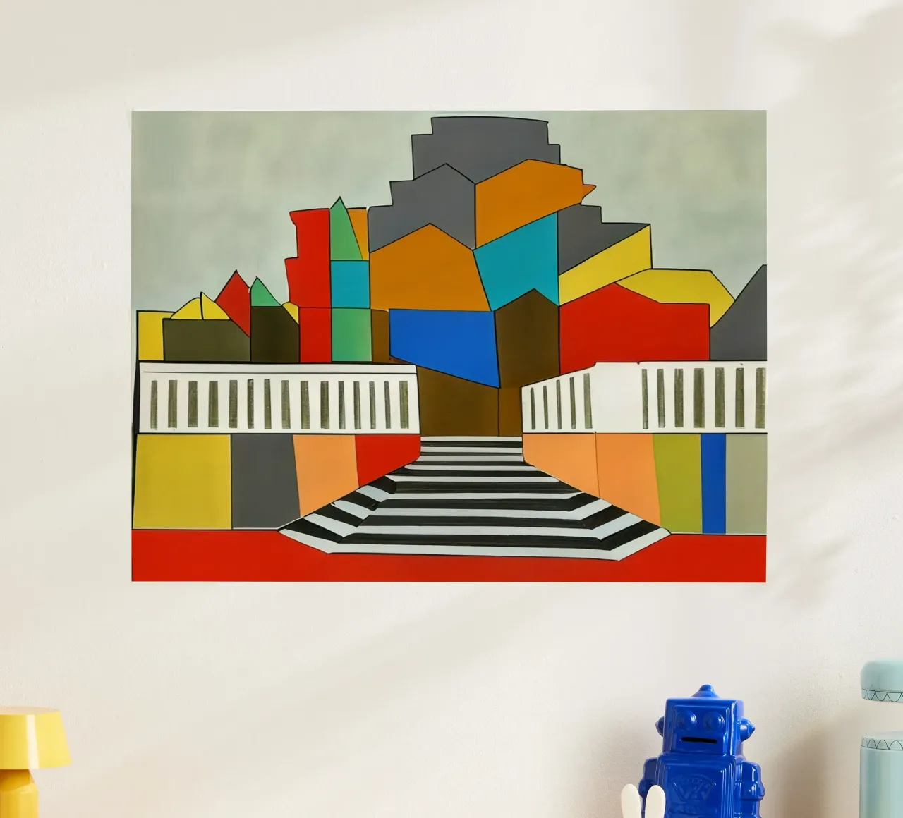 Escursione_di_città_di_Kassel_15 poster con telaio in plastica da Abstract Art by LK