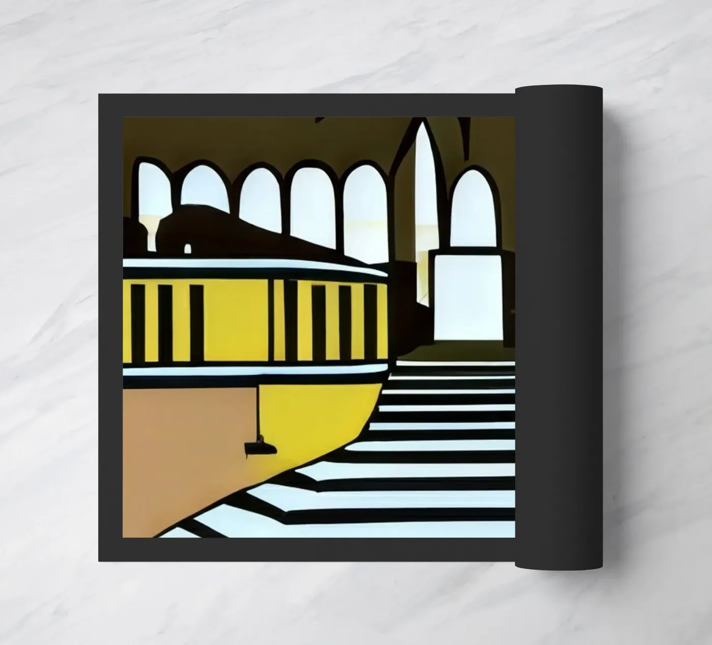 Sightseeing_Excursion_Kassel_16 doormat by Abstract Art by LK