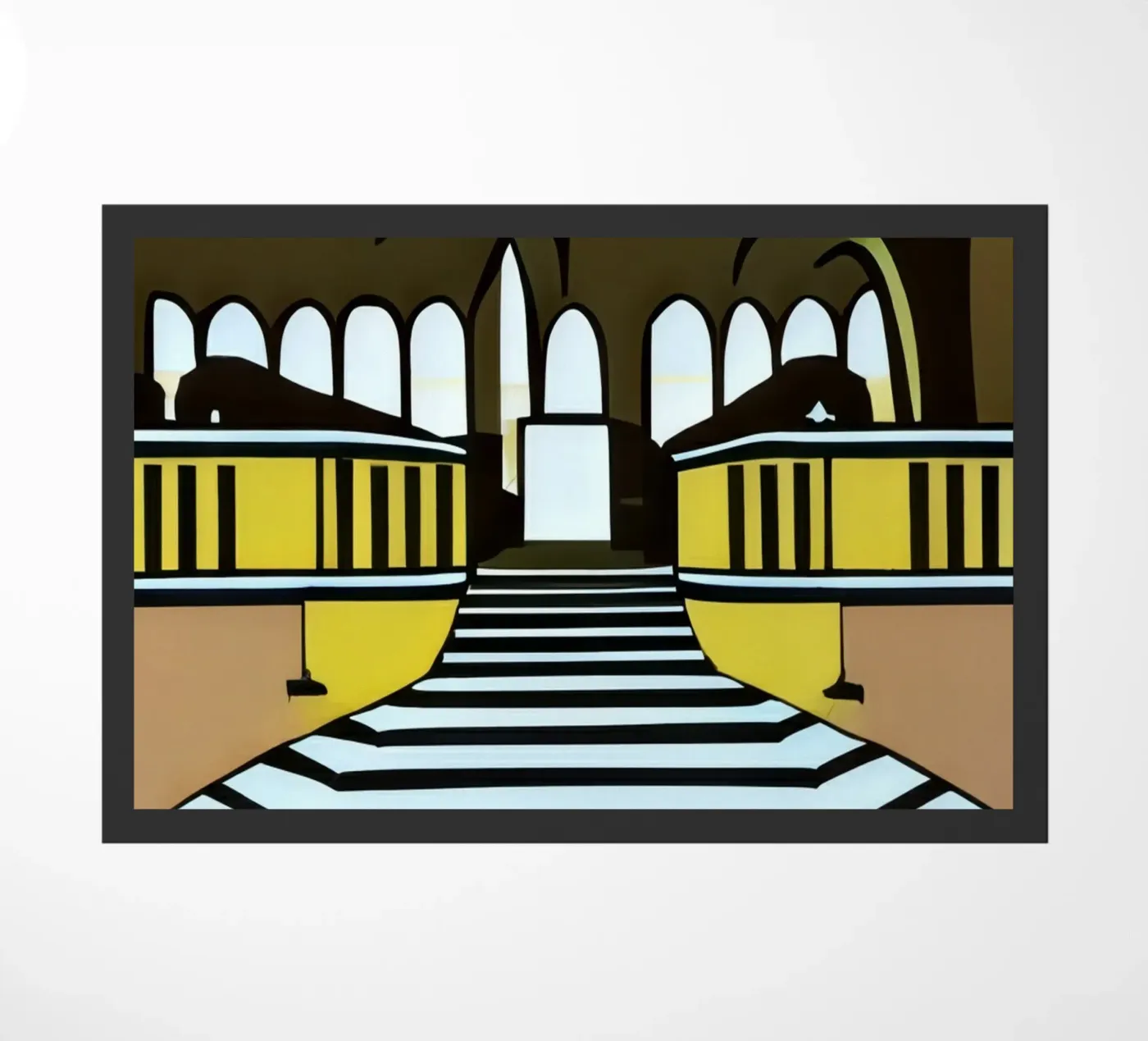 Sightseeing_Excursion_Kassel_16 doormat by Abstract Art by LK