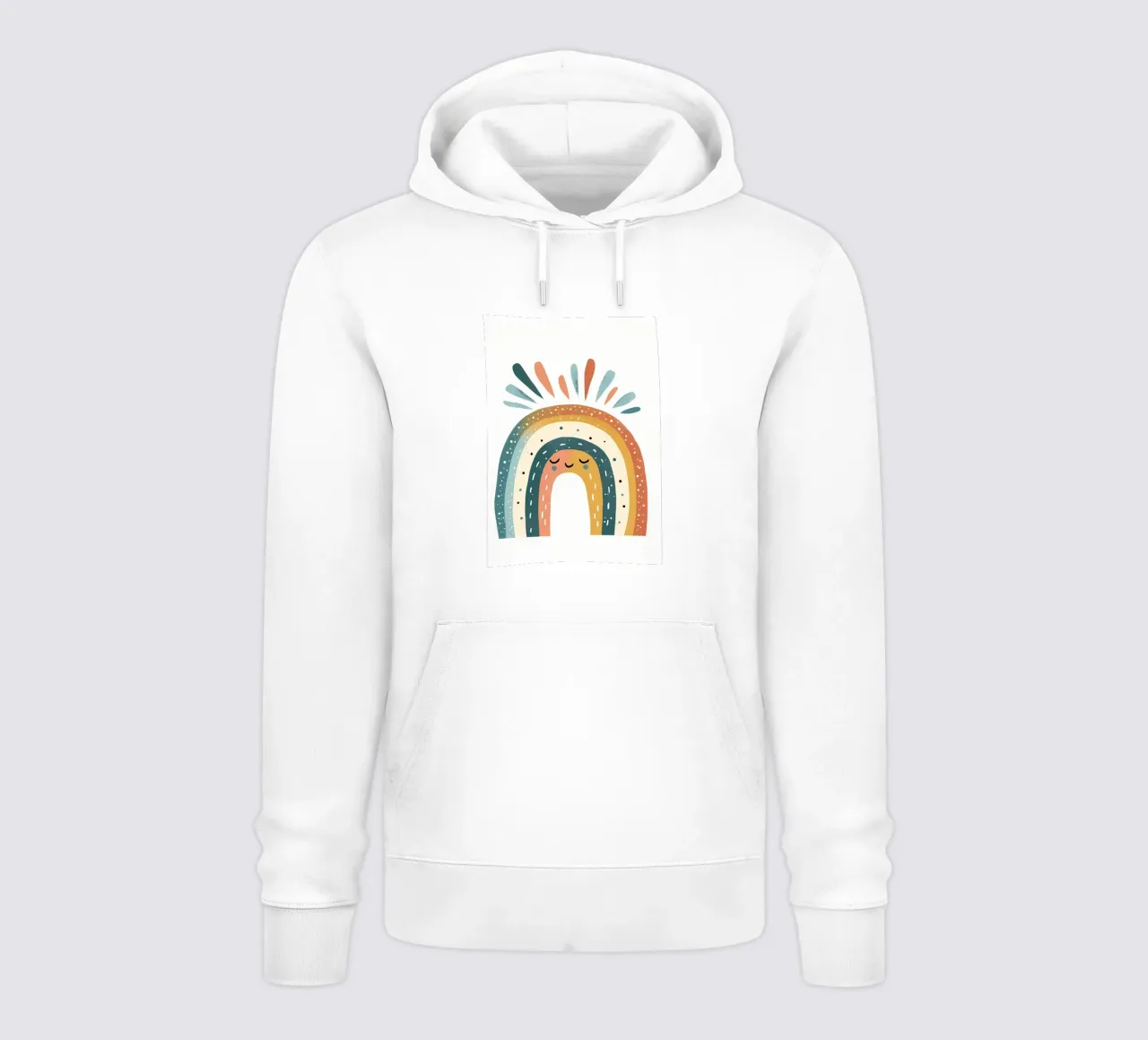 arcobaleno estetico felpa con cappuccio da bonglantrungmuoi