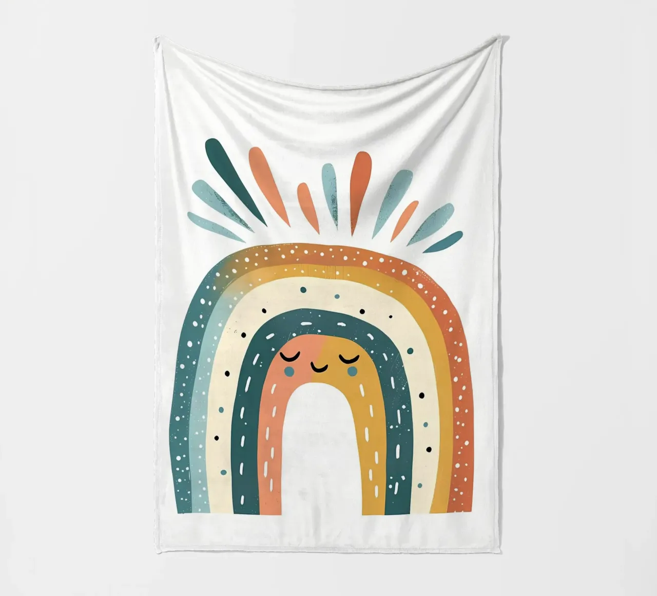 arcobaleno estetico coperta in pile da bonglantrungmuoi