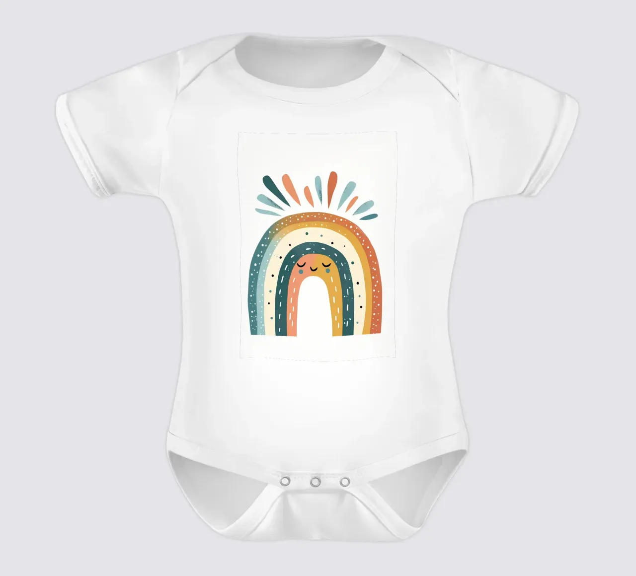 arcobaleno estetico body neonato maniche corte da bonglantrungmuoi