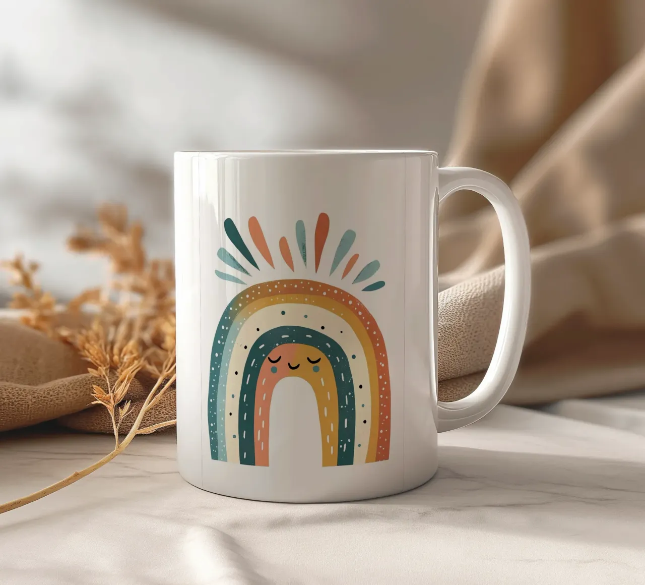 arcobaleno estetico tazza in ceramica da bonglantrungmuoi
