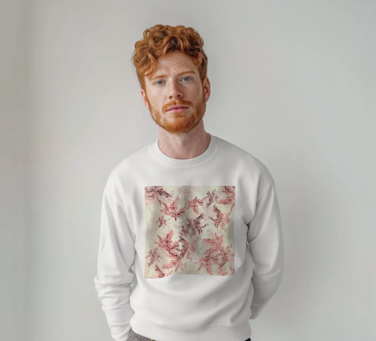 orange fower felpa da Giulio Iurissevich