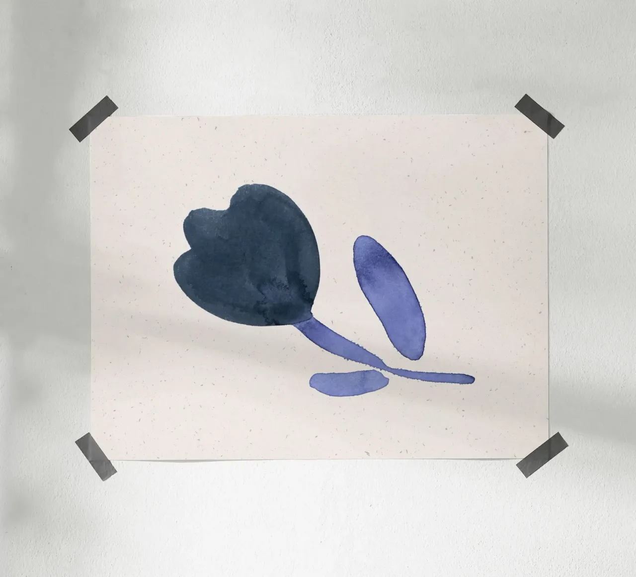 Blue Blooms 10 carta hahnemühle da Leaflover