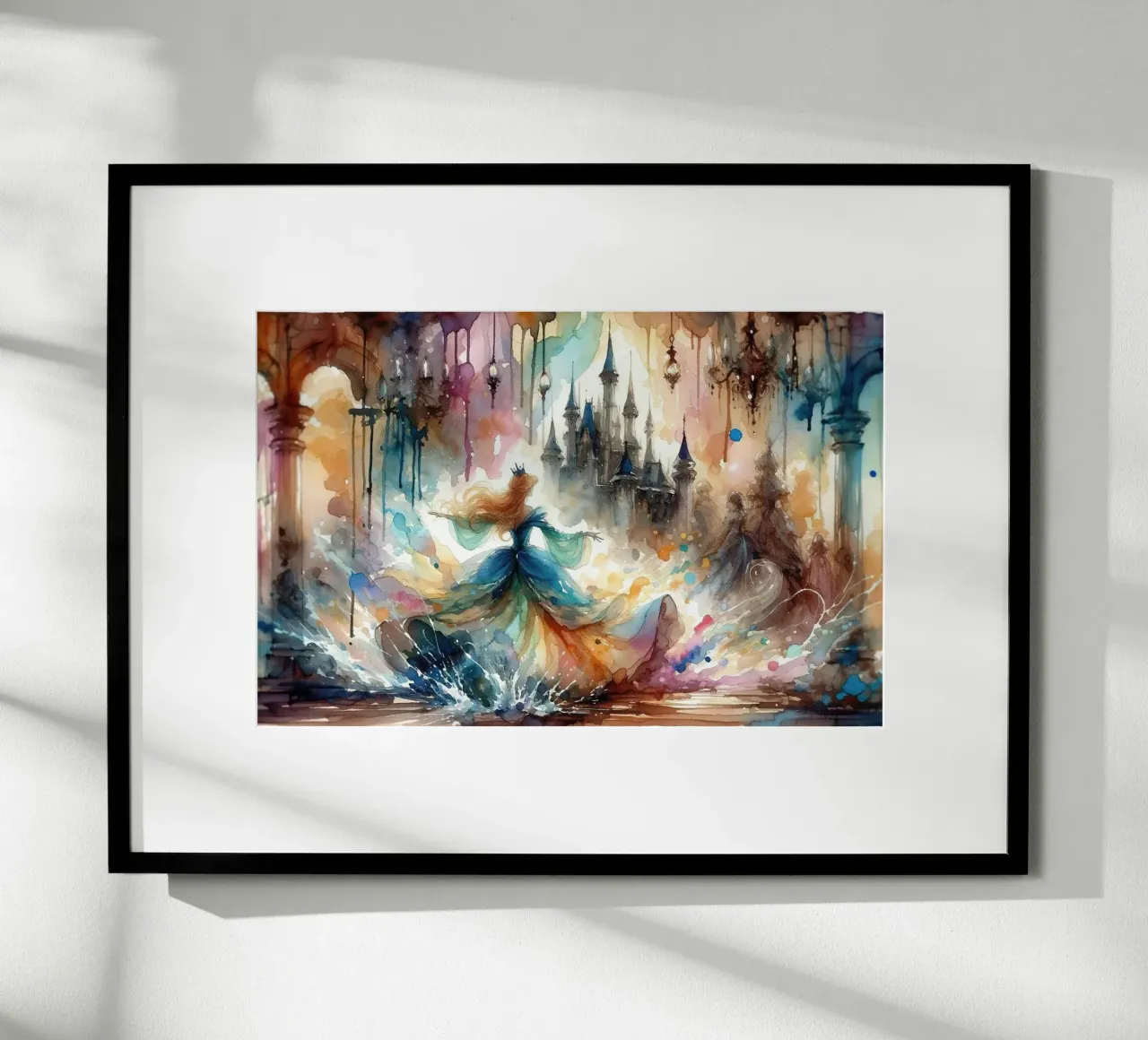 Il magico momento di trasformazione di Cenerentola carta hahnemühle da Chromatic Fusion Studio