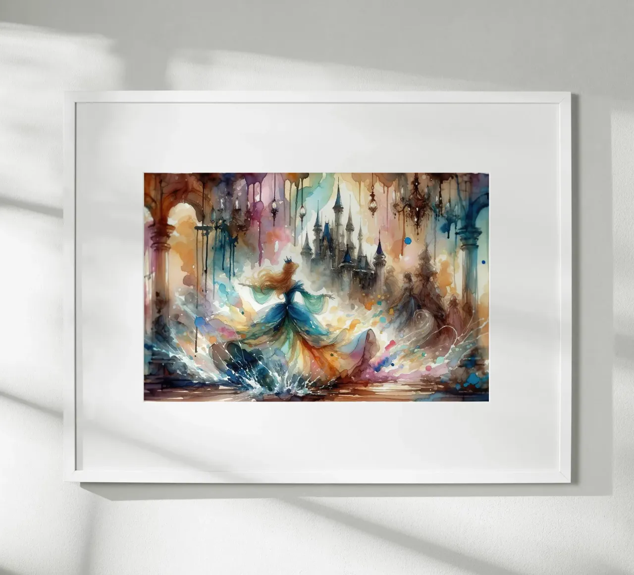 Il magico momento di trasformazione di Cenerentola carta hahnemühle da Chromatic Fusion Studio