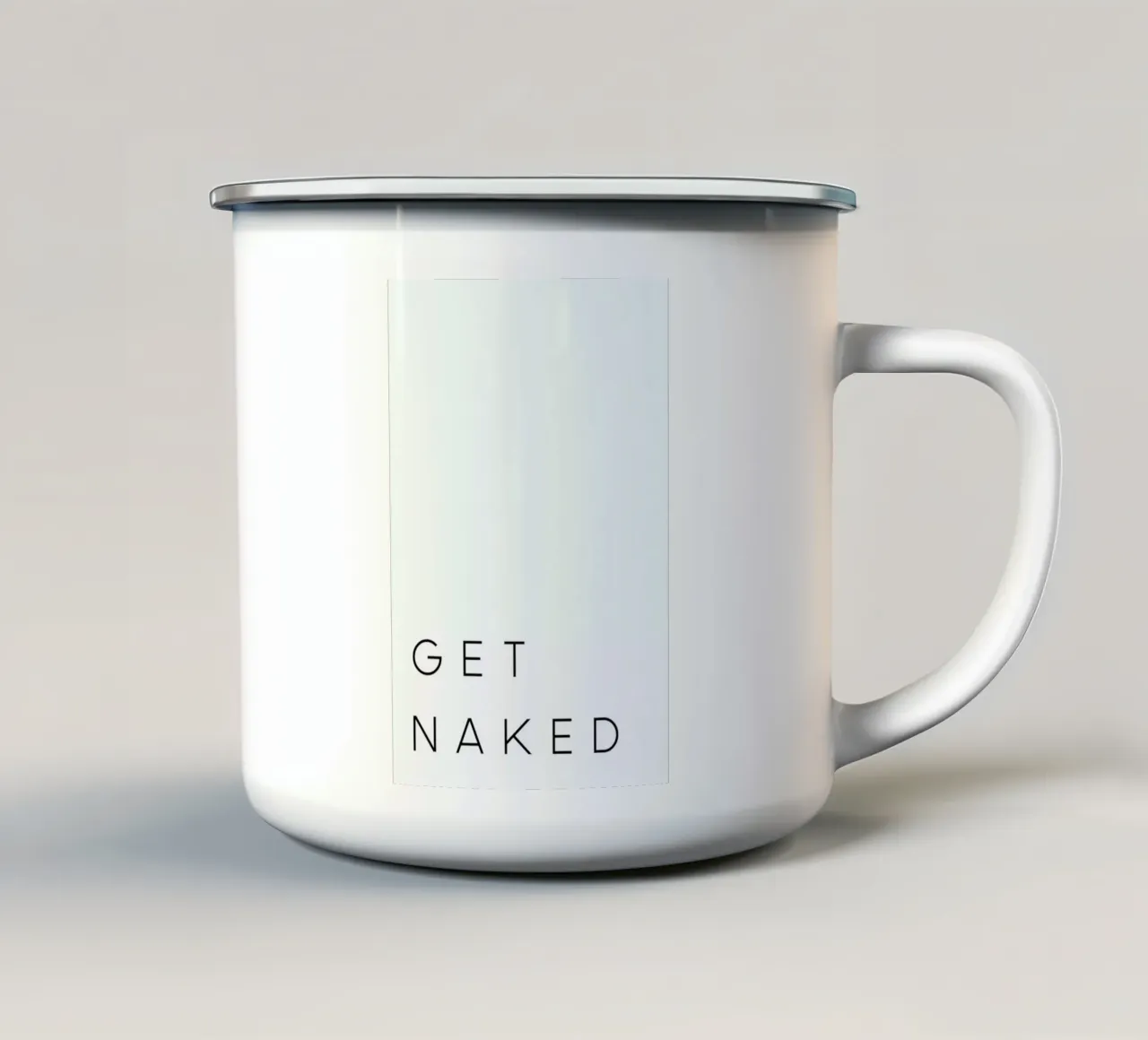 Get Naked II taza de esmalte de Studio One