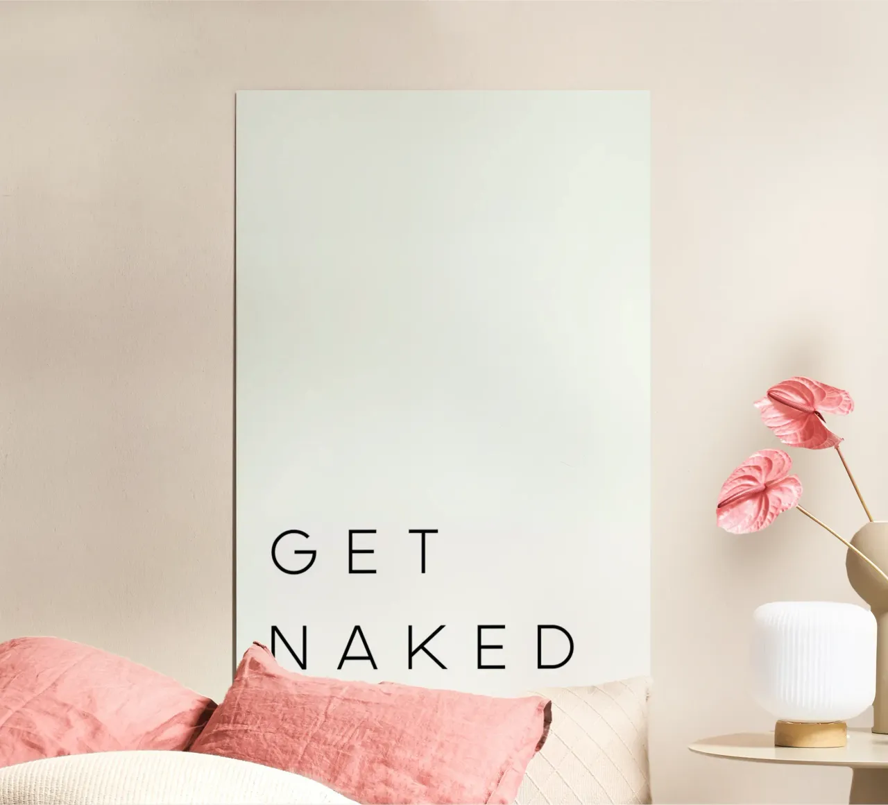 Get Naked II Poster mit Kunststoffrahmen von Studio One