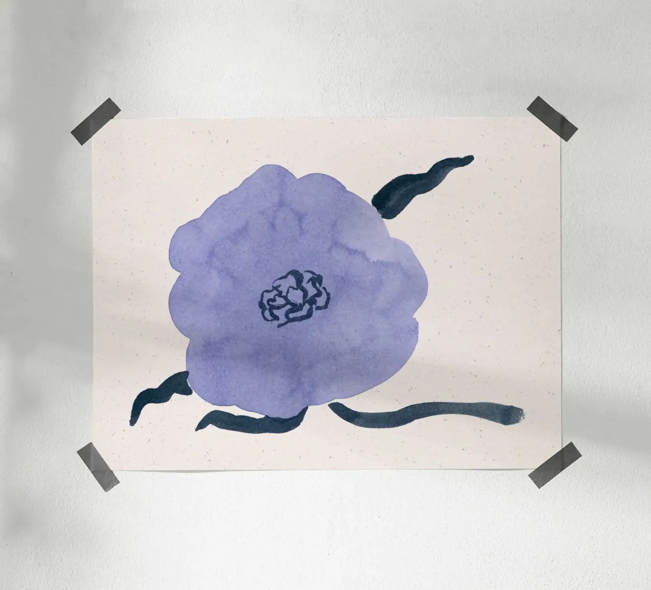 Blue Blooms 11 poster de Leaflover