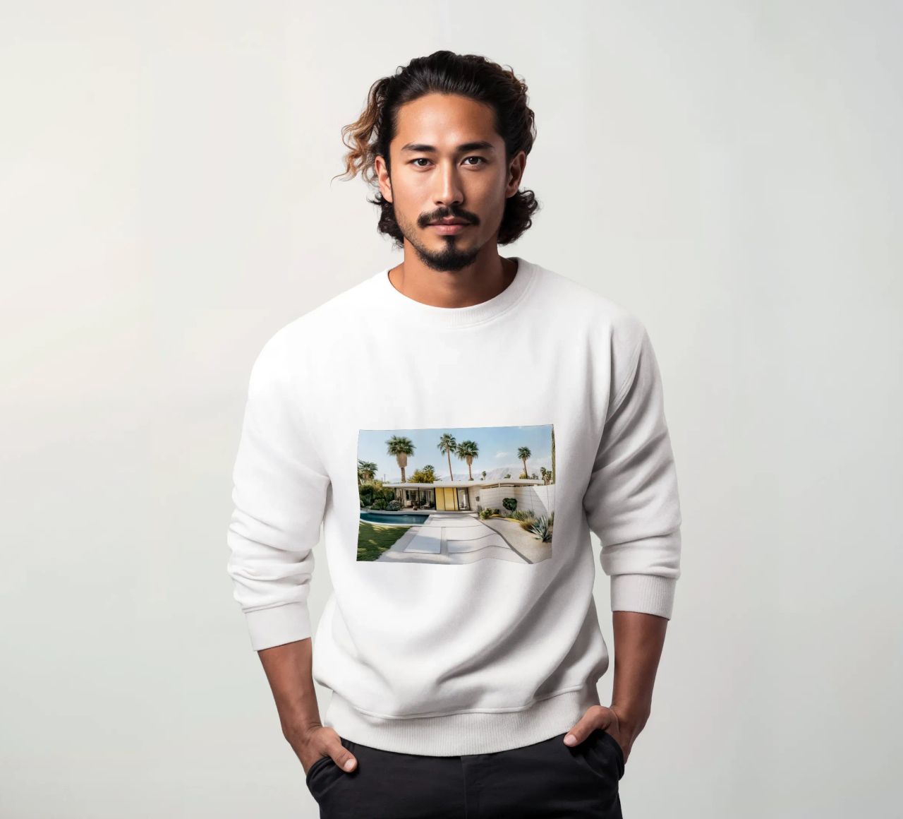 Bungalow de época en Palm Springs sudadera de Carinaprint