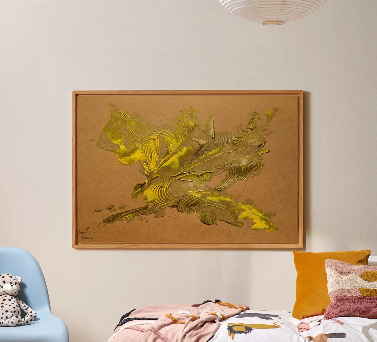 NATURAL STYLE 48 alluminio dibond da Thierry Vobmann Abstract painting