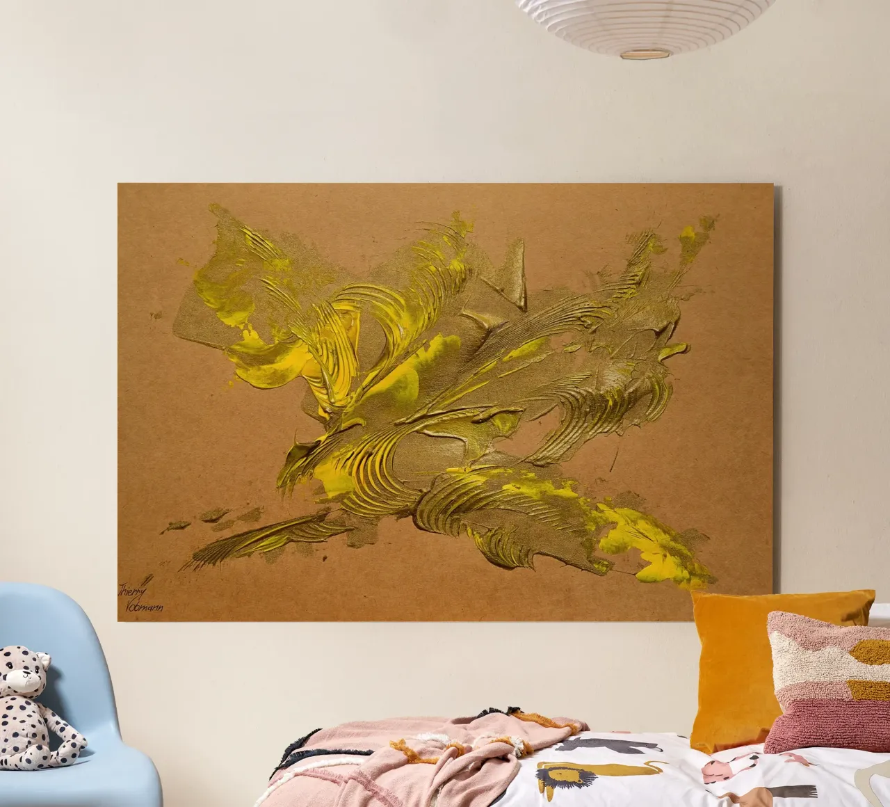 NATURAL STYLE 48 alluminio dibond da Thierry Vobmann Abstract painting