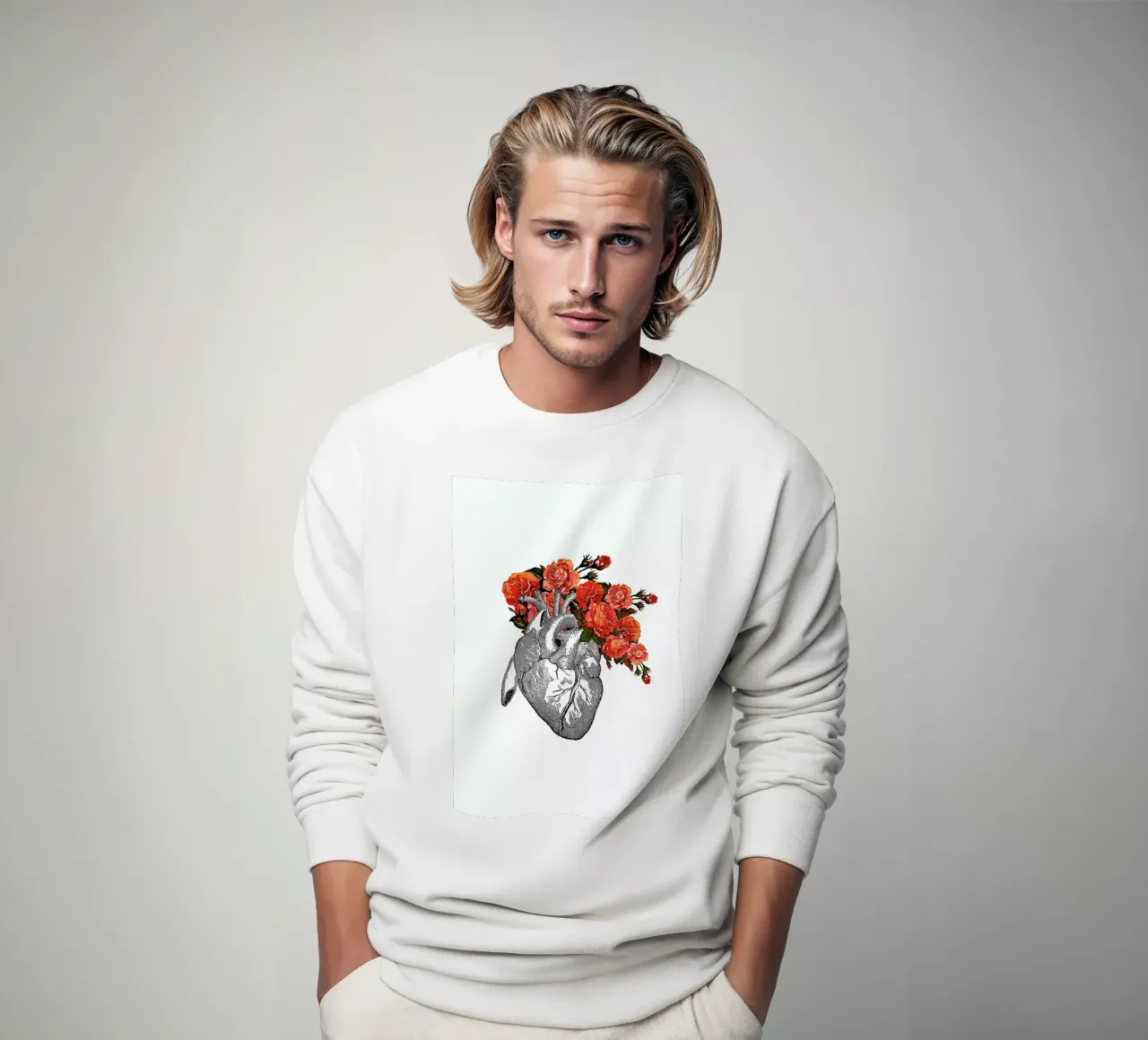 Flowering heart felpa da Rococco LA