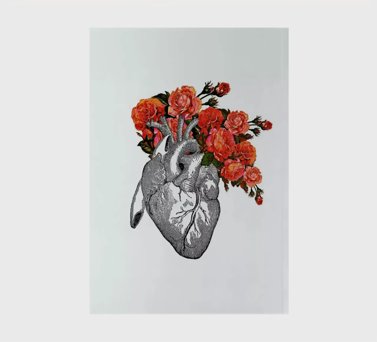 Flowering heart notebook by Rococco LA