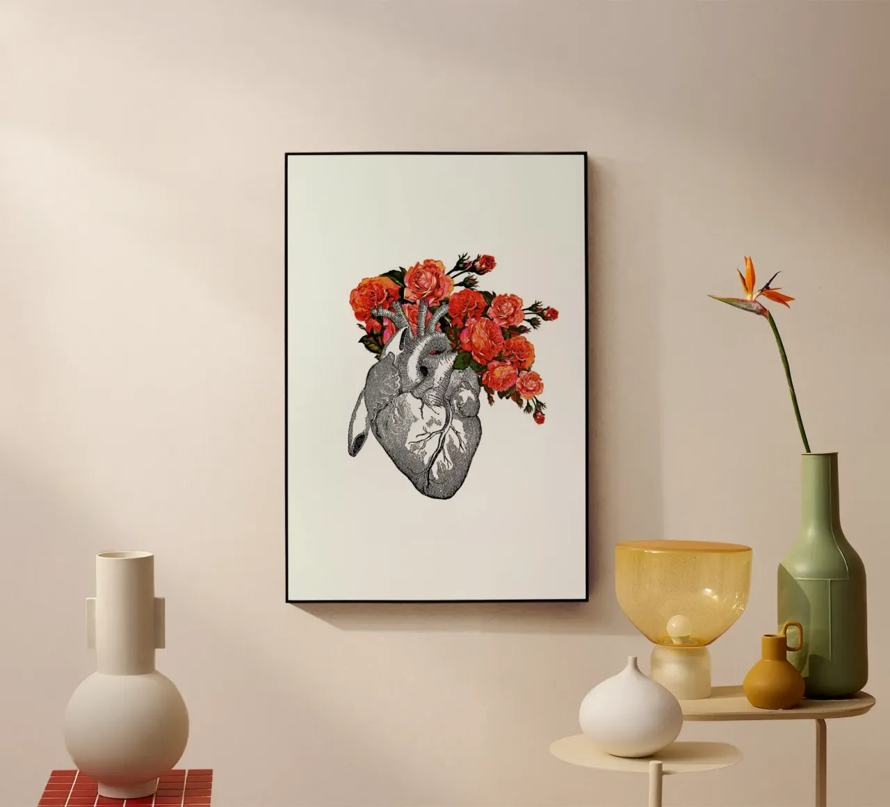 Flowering heart plexiglass da Rococco LA