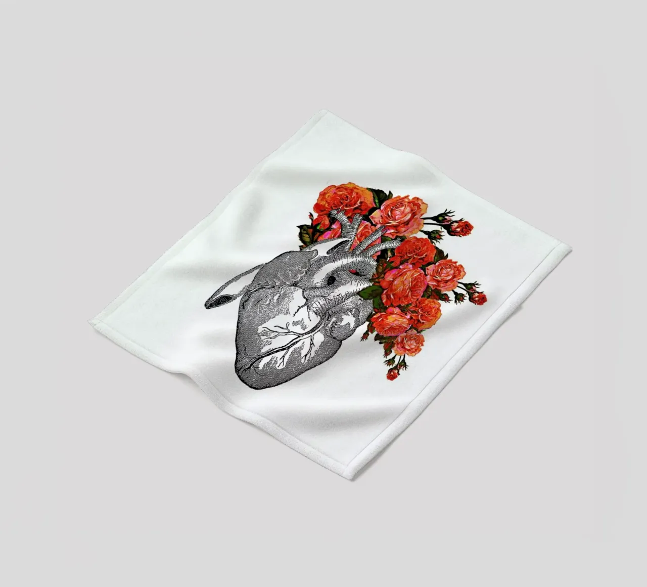 Flowering heart coperta in pile da Rococco LA