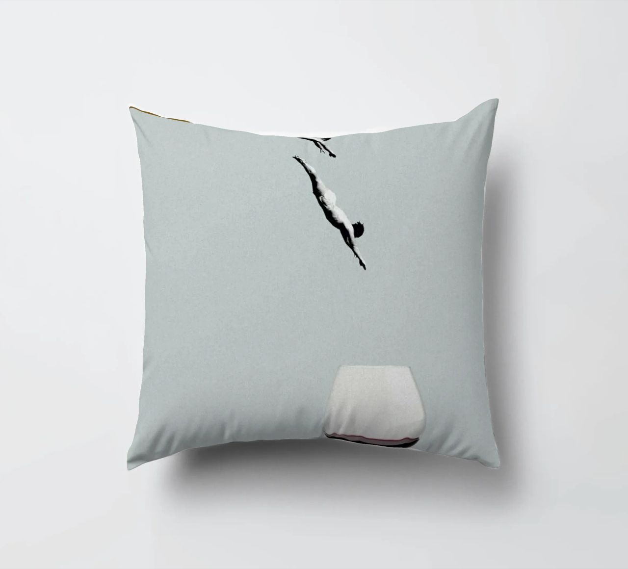 Your Best Friends Forget You Get Old coussin de Maarten Léon