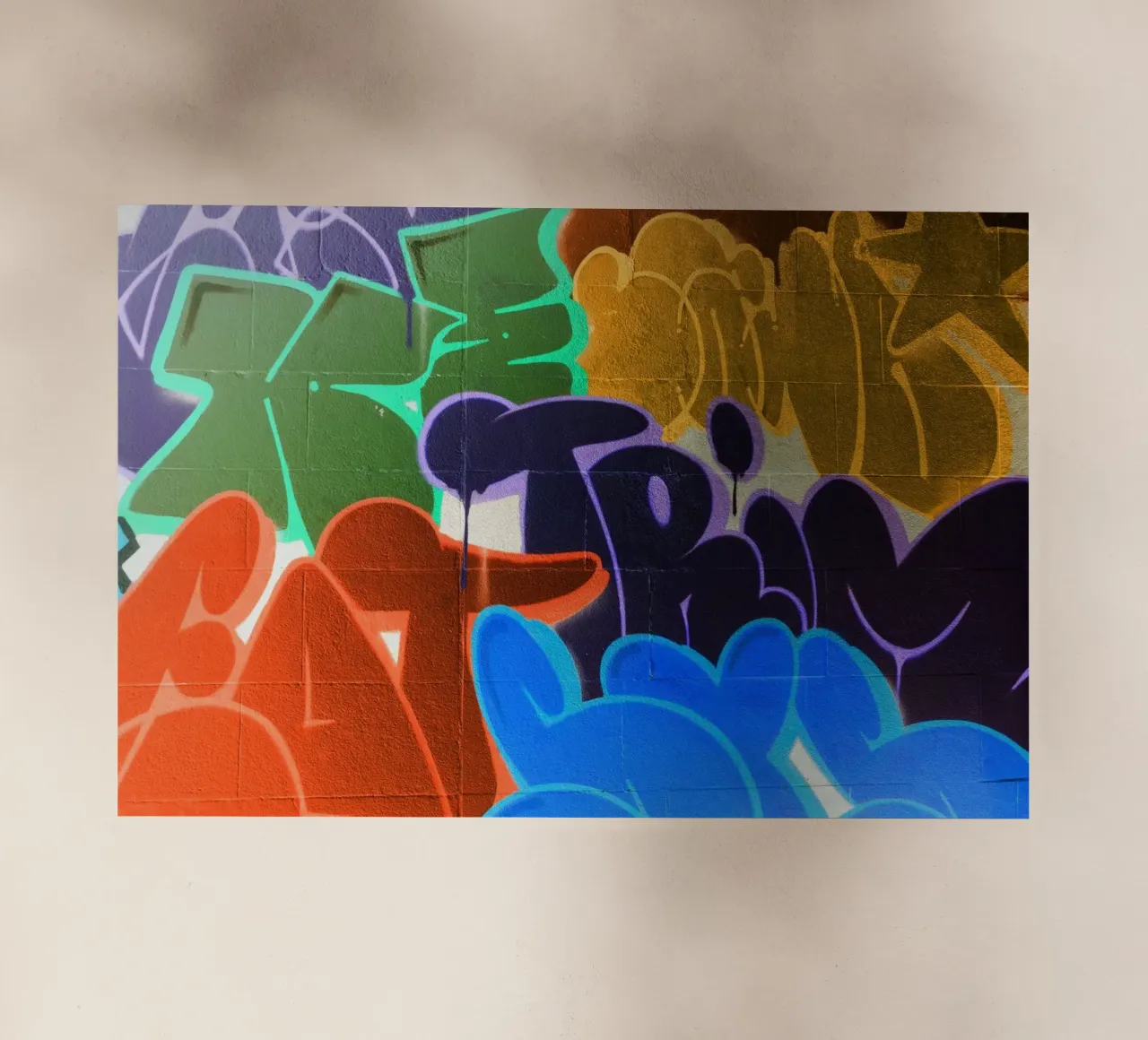 Graffiti Wall pellicola backlit da Flo Klein