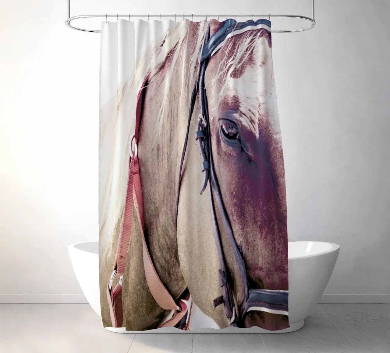 Horses II rideau de douche de Victoria Frost