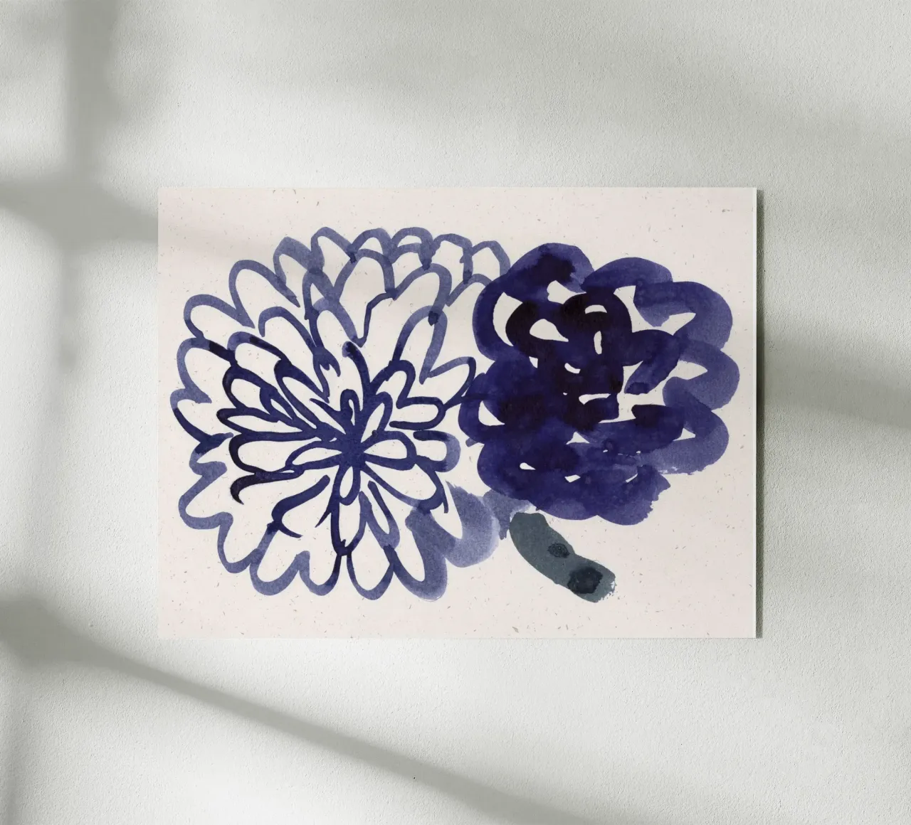 Blue Blooms 13 acrylic glass by Leaflover