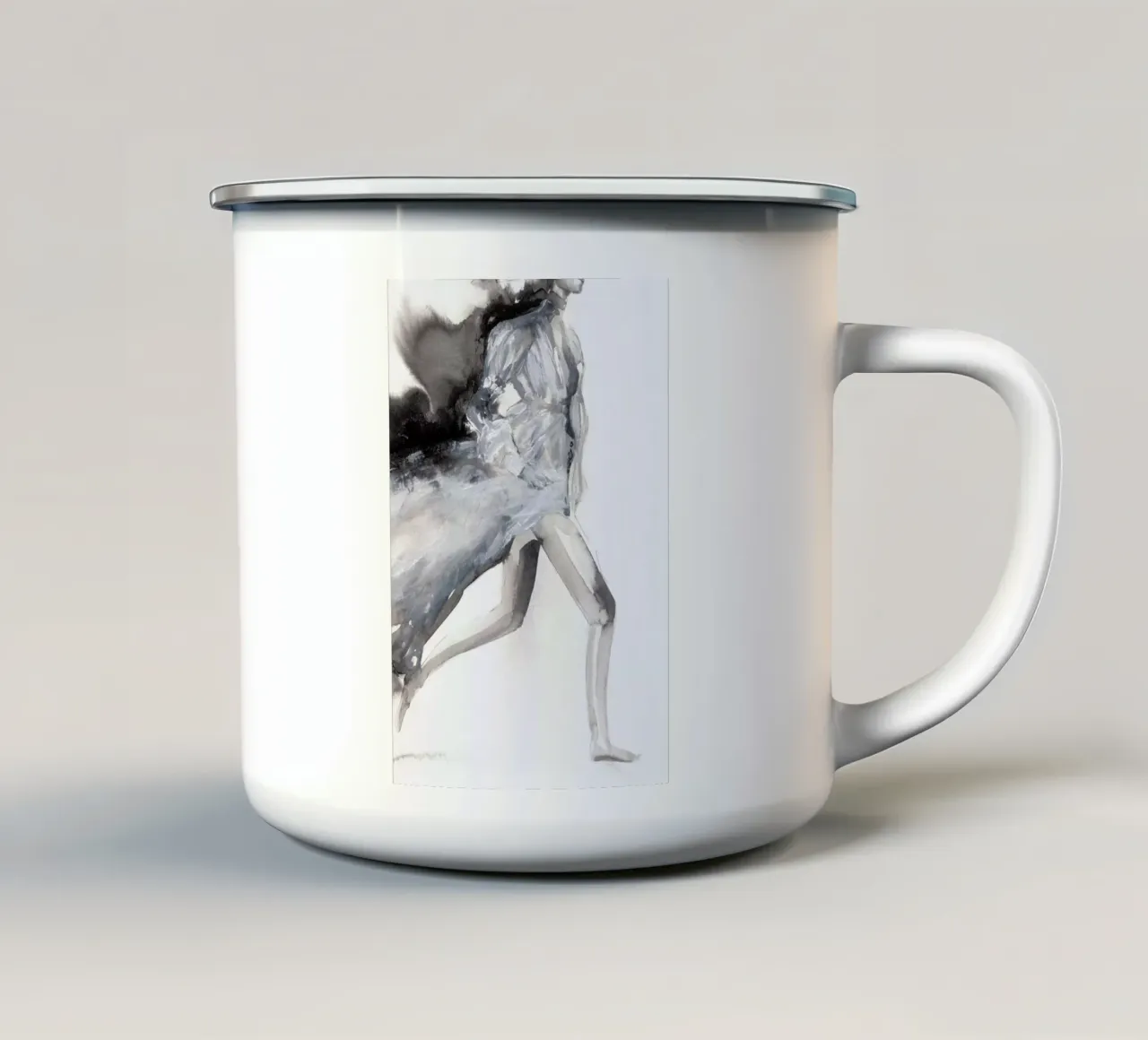 Spilling the Sugar on Sugar taza de esmalte de Victoria Verbaan