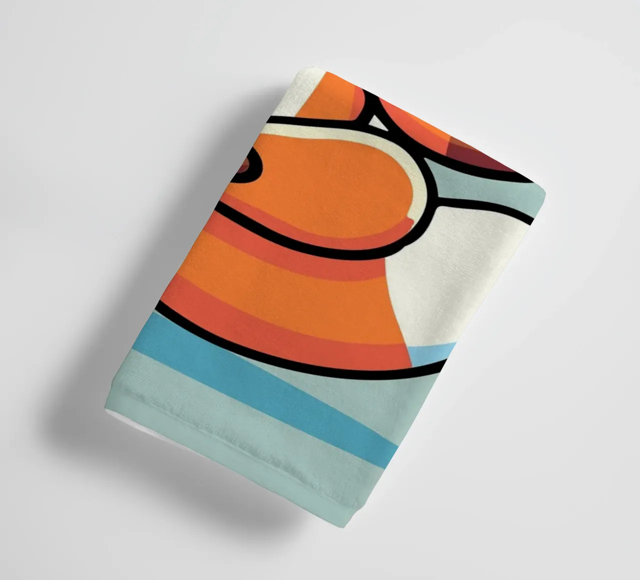 Renard méditant - Illustration relaxante serviette de bain de namosh
