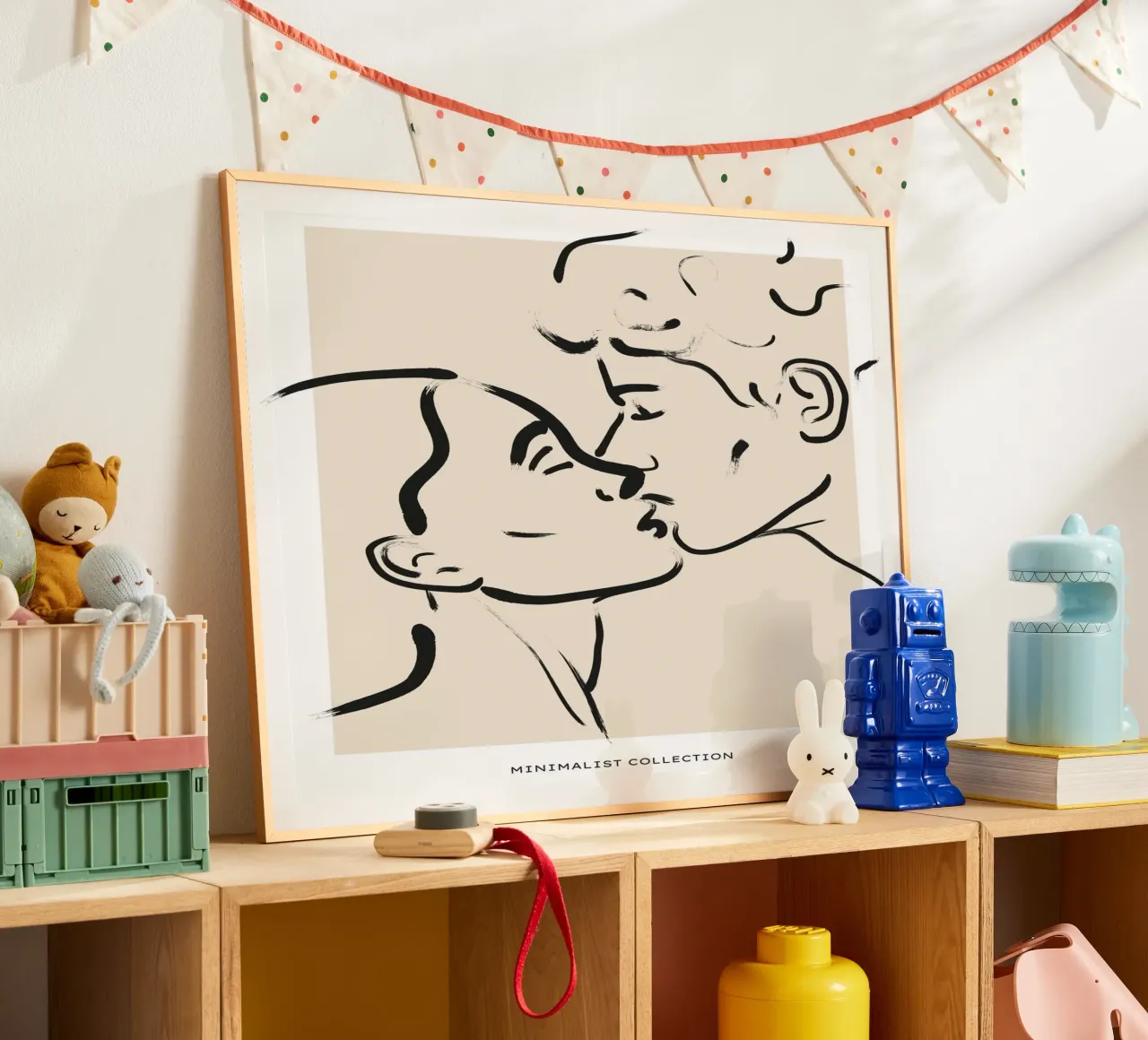 Pure Contour No 10 poster con telaio in alluminio da treechild