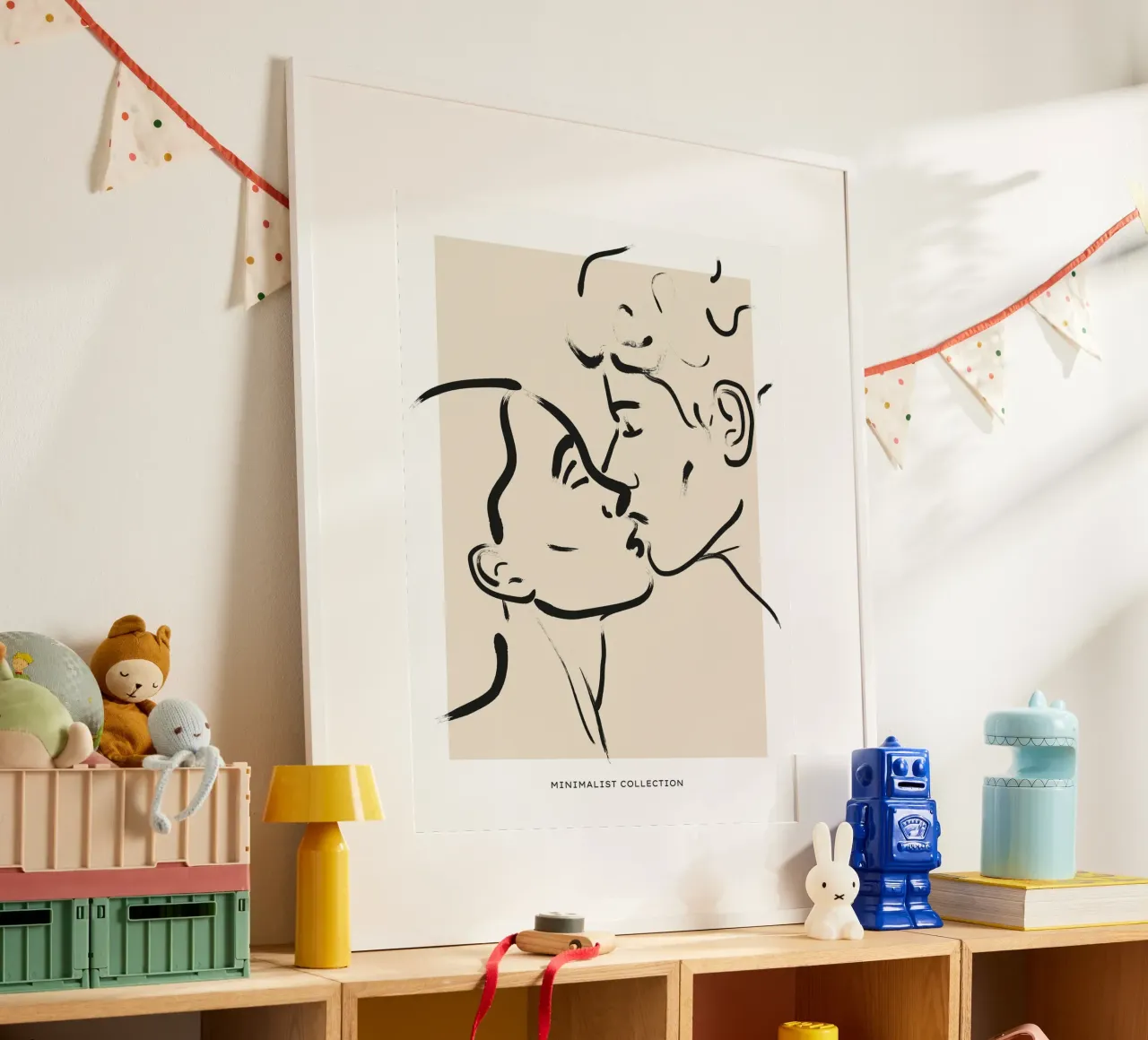 Pure Contour No 10 poster con telaio in alluminio da treechild