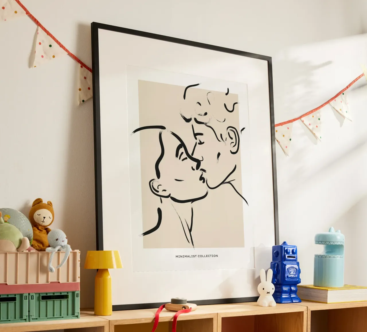 Pure Contour No 10 poster con telaio in alluminio da treechild