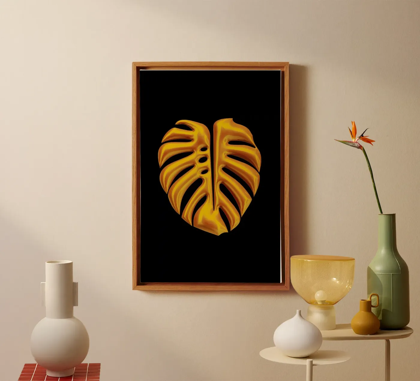 Leaf canvas van Octavian