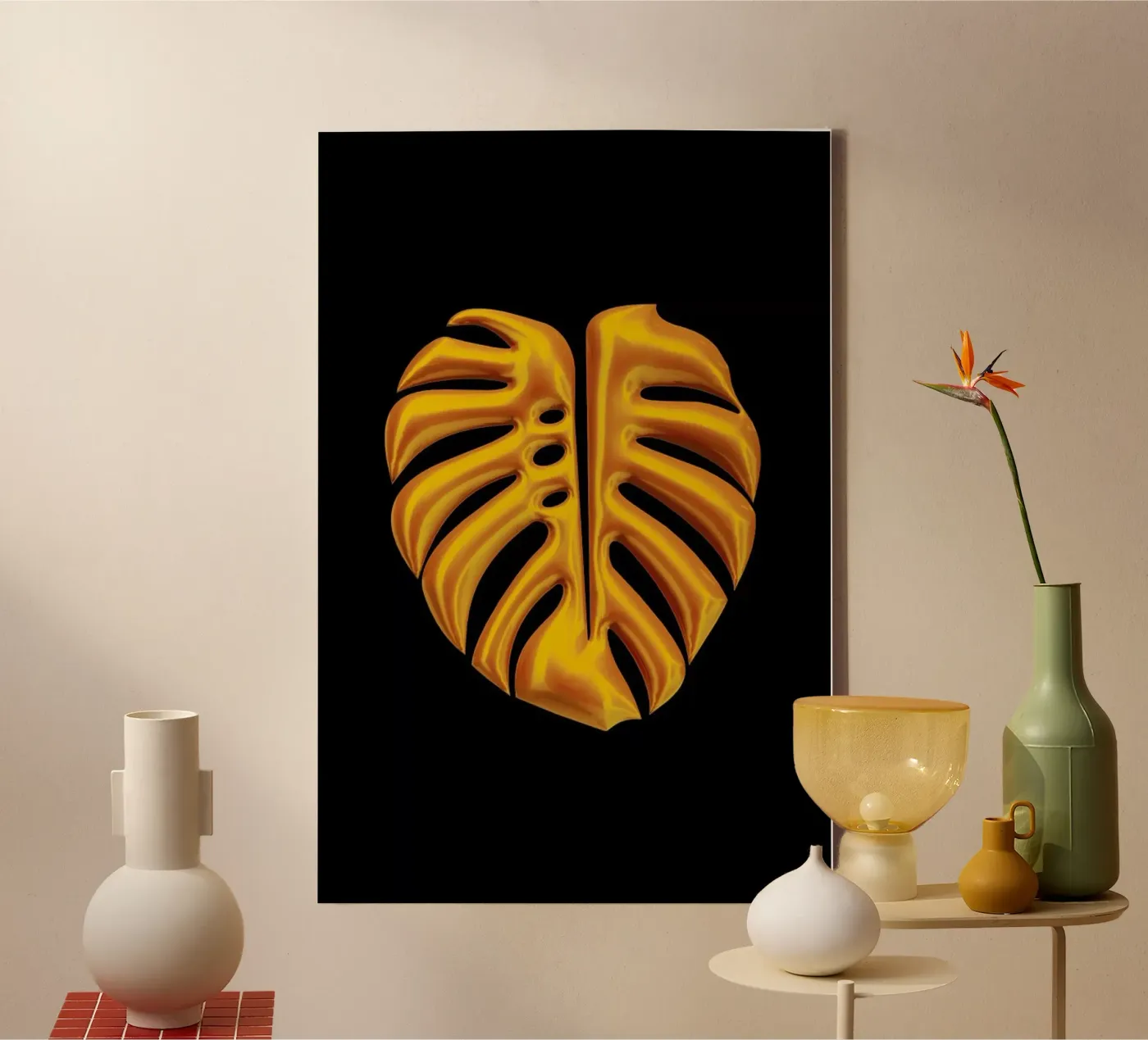 Leaf canvas van Octavian