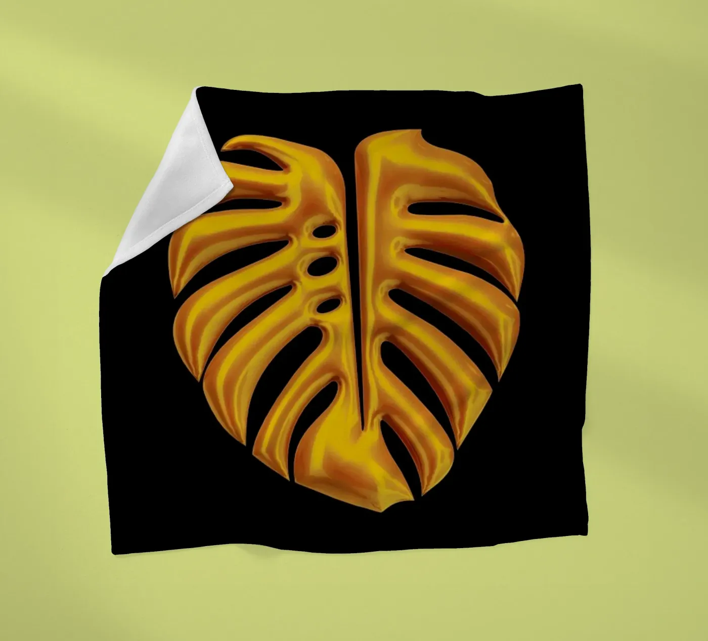 Leaf fleece blanket by Octavian