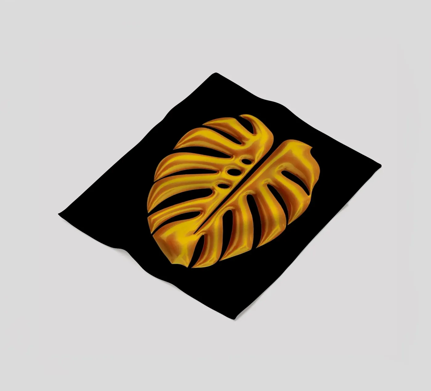 Leaf fleece blanket by Octavian