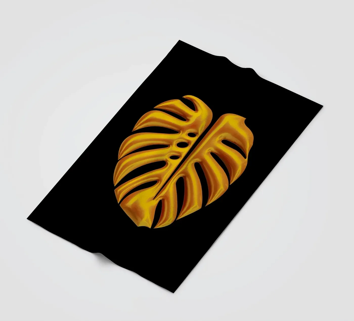 Leaf fleece blanket by Octavian