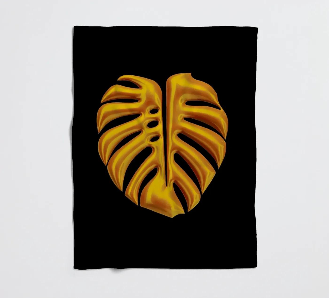 Leaf fleece blanket by Octavian